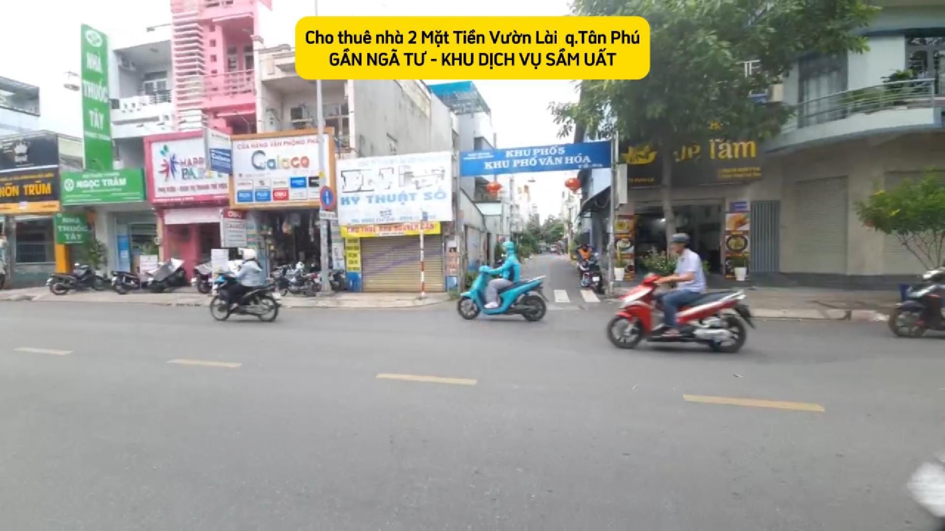 Cho thuê nhà 2 mặt tiền Vườn Lài 72m² - GẦN NGÃ TƯ -KHU DỊCH VỤ SẦM UẤT - Ảnh chính